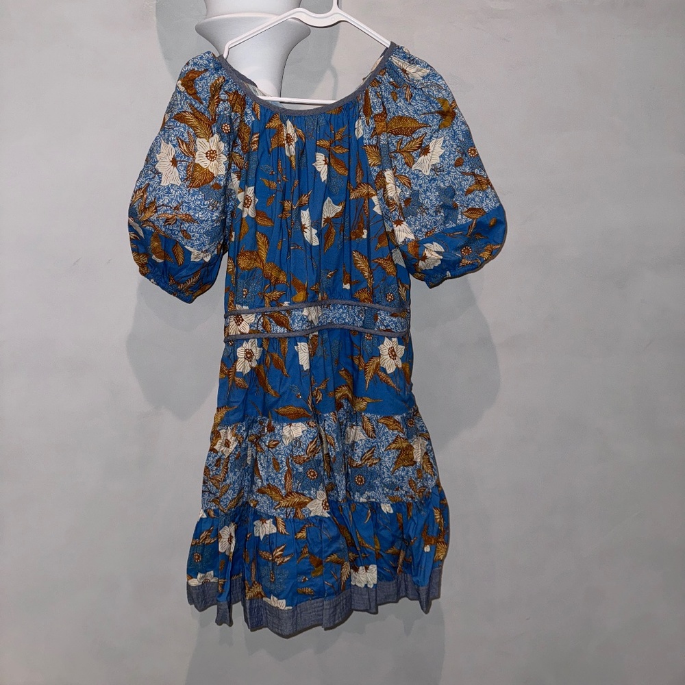 Ulla Johnson Women's Floral Print  Blue Mini dress (Pre fall 2022)